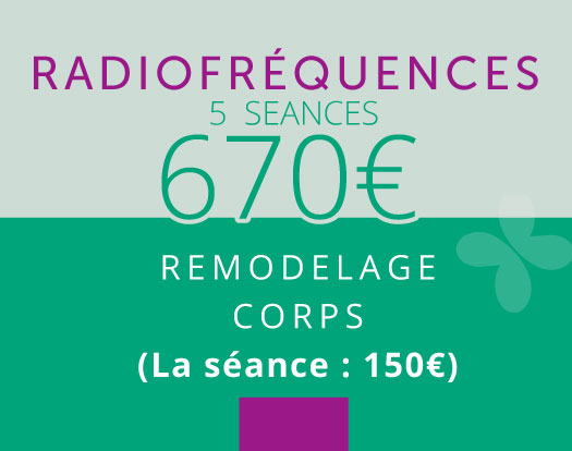 radiofréquence 5 séance 670 €