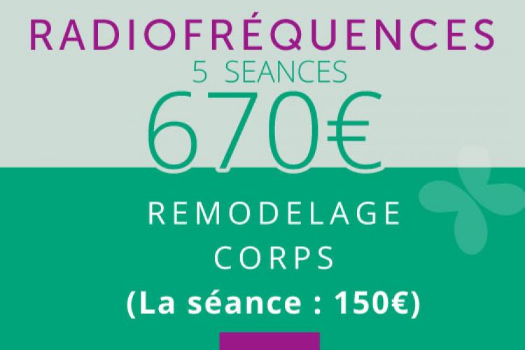 radiofréquence 5 séance 670 €