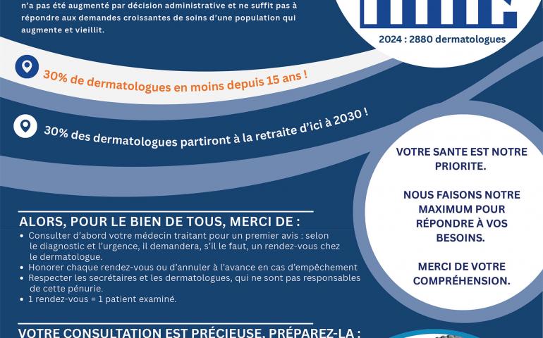 30% des dermatologues partiront à la retraite d’ici à 2030 !
