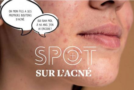 visuel spot sur l'acnée